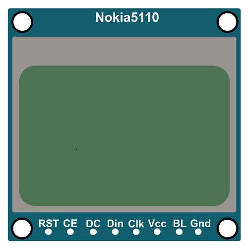 This Picture Shows Nokia5110 Pin Diagram