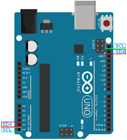 Arduino i2c pins