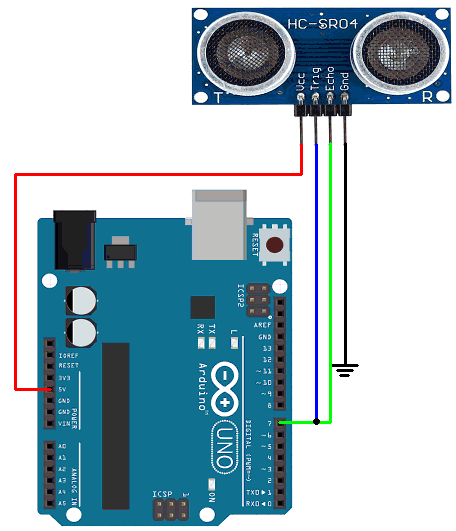 Ultrasonic Sensor interfaced with Arduino