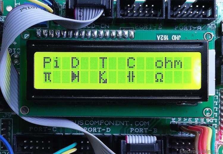 Makerobot education lcd custom character display using pic18f4550