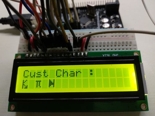 LCD Custom Character Output
