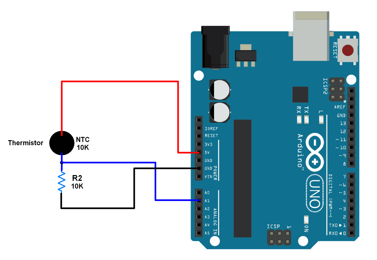 Interfacing Thermistor With Arduino UNO