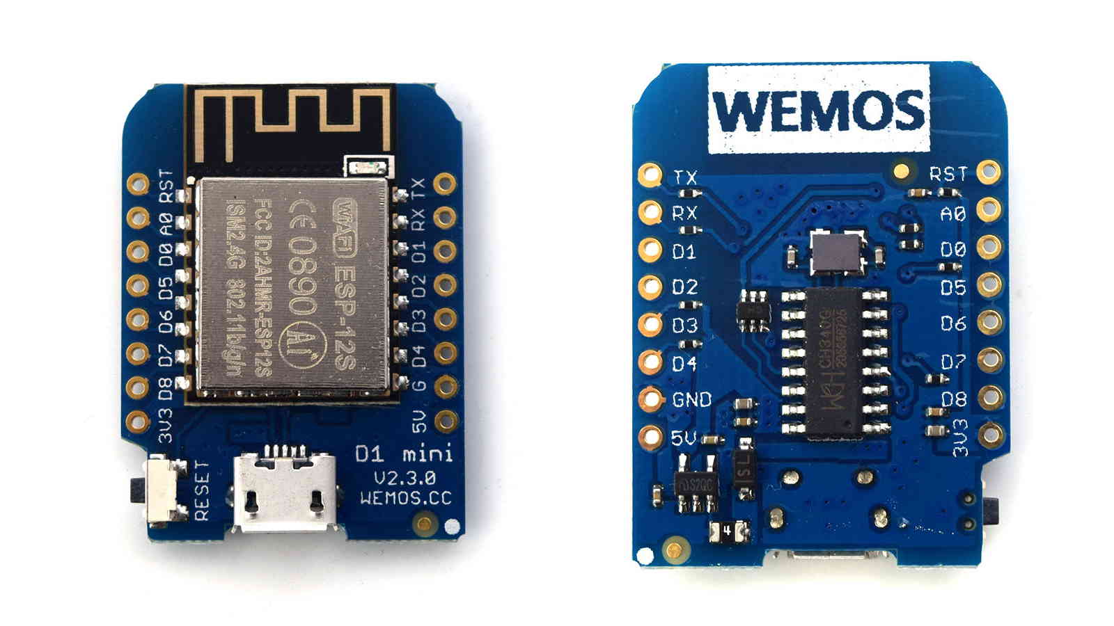 Lanceasy WEMOS D1 Mini Pro Edition Upgrade-NodeMcu Lua WiFi Esp8266 Development Board 16M Bytes Anschluss für Externe Antenne
