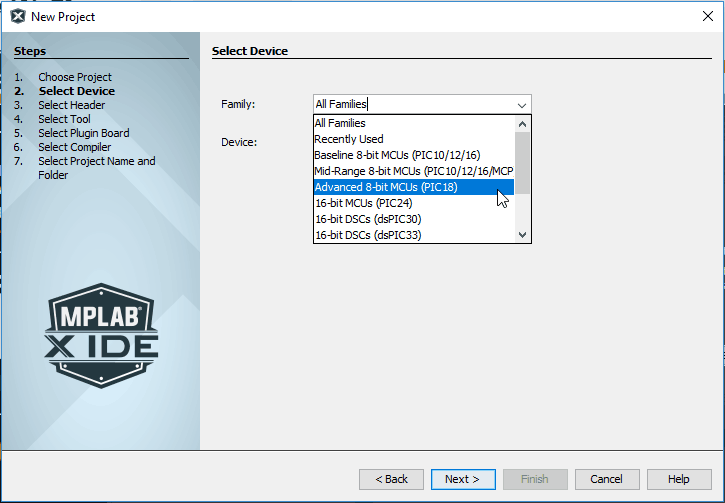 Select PIC Family