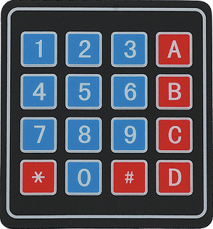 This picture shows 4x4 keypad