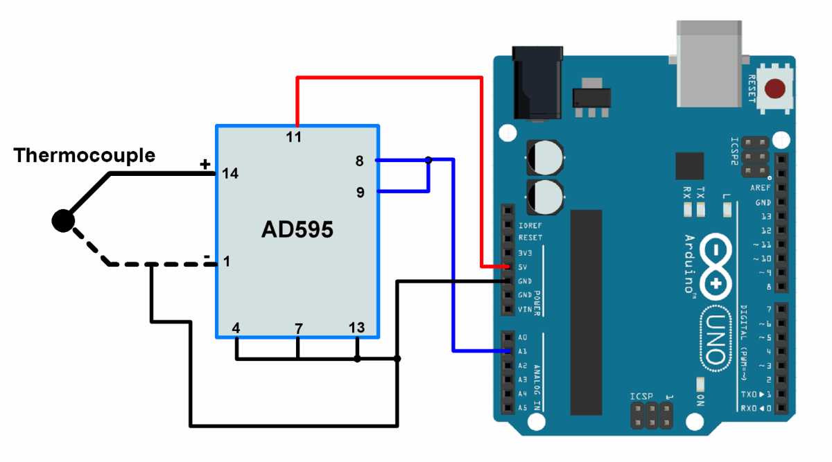 Interfacing Thermocouple With Arduino UNO