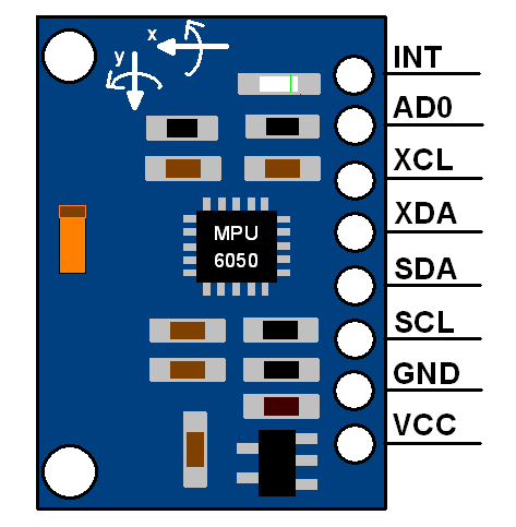 MPU-6050 Module Pin Description
