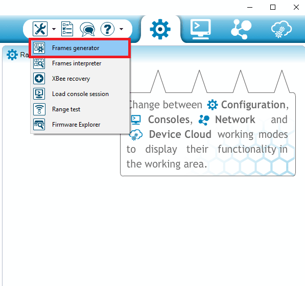 XBee API Frame Generator