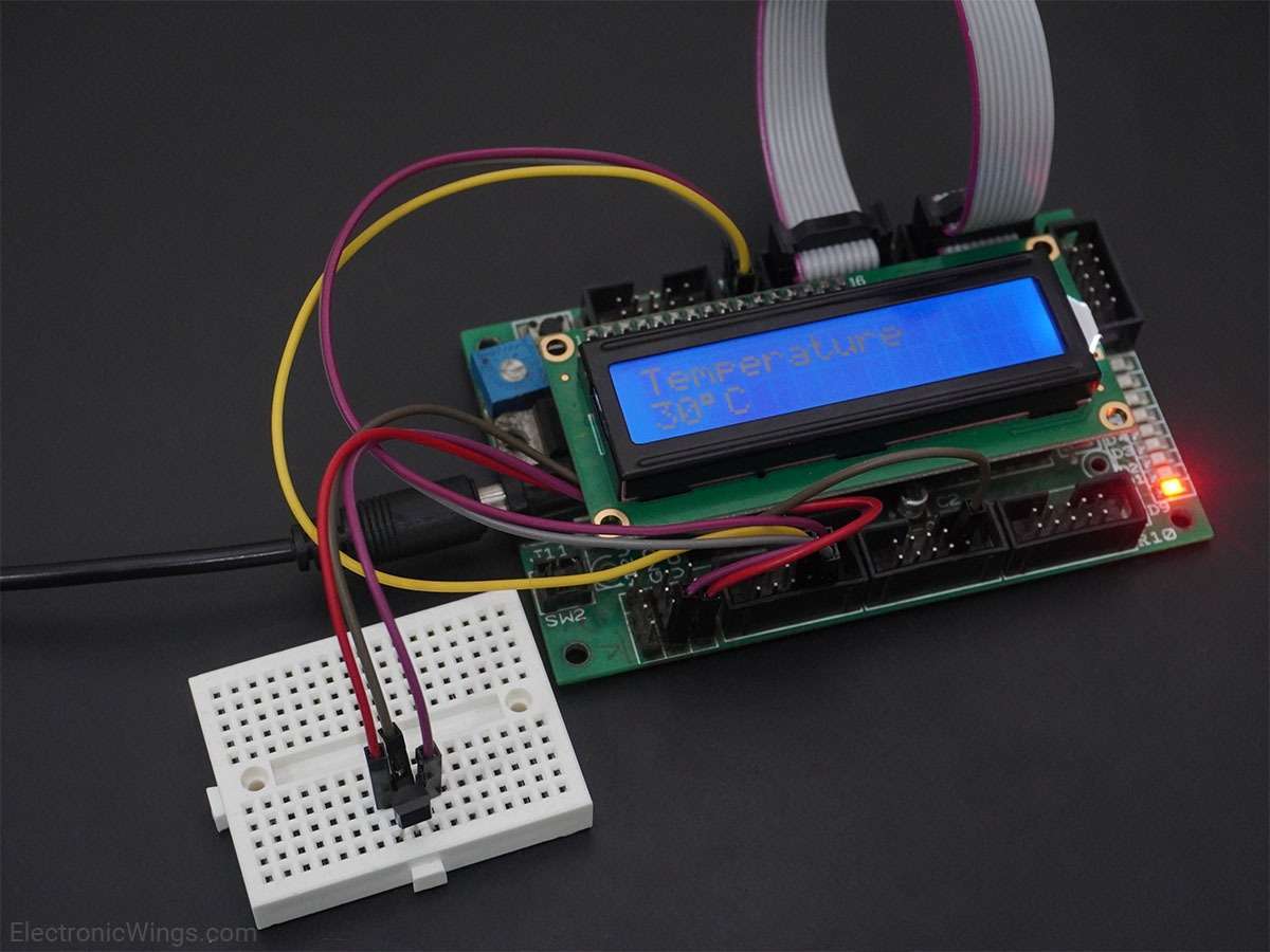 Lm35 Temperature Sensor Interfacing With Avr Microcontroller Atmega32 ...