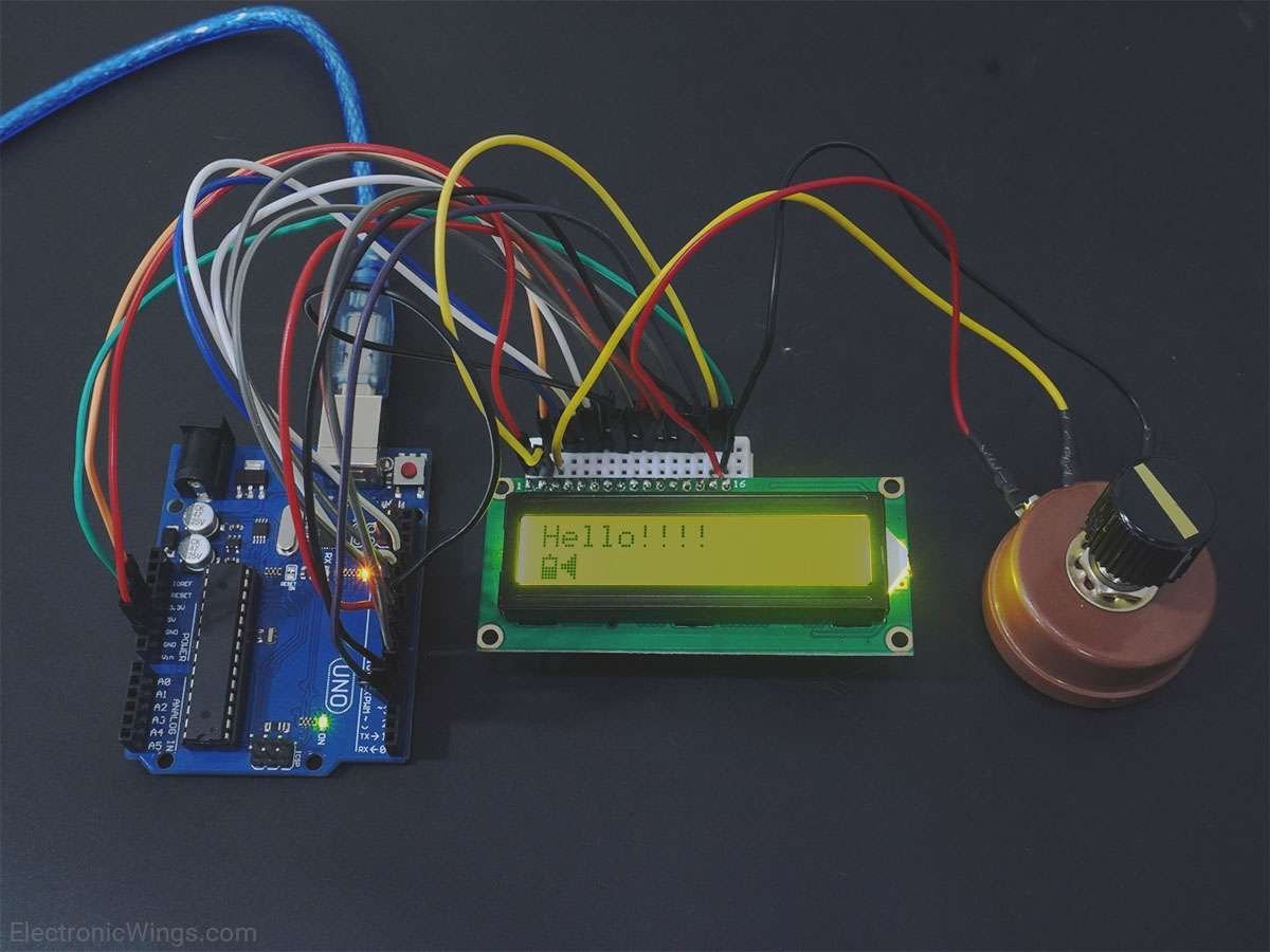 Arduino Lcd 16X2 Interfacing With Arduino Uno | Arduino