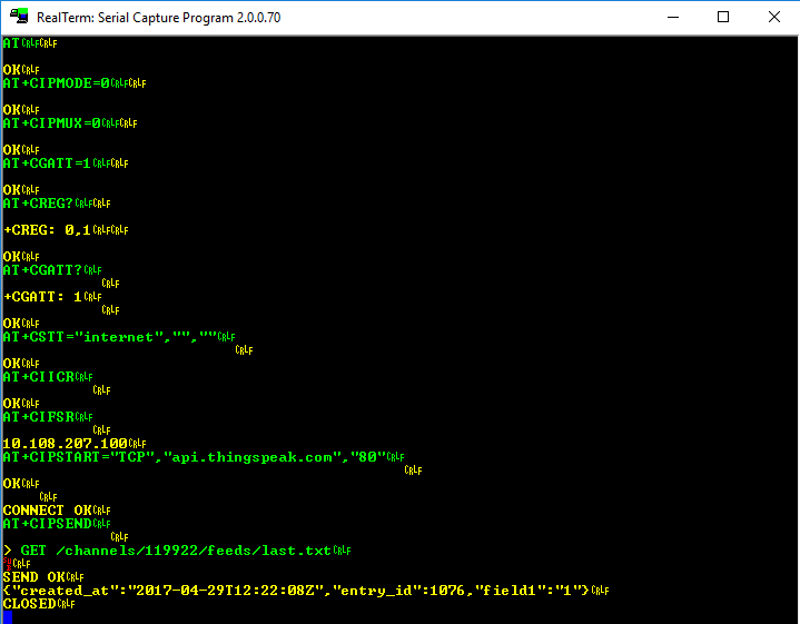 TCP Get Method