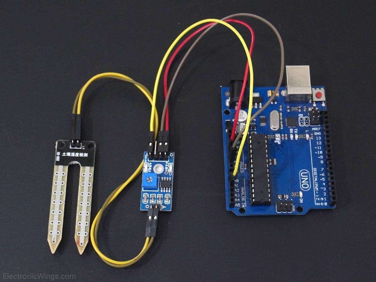 Soil Moisture Sensor Interfacing with Arduino UNO | Arduino