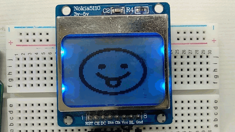 Nokia5110 Output GIF Nokia5110 Graphical Display Interfacing with MSP -EXP430G2 TI Launchpad