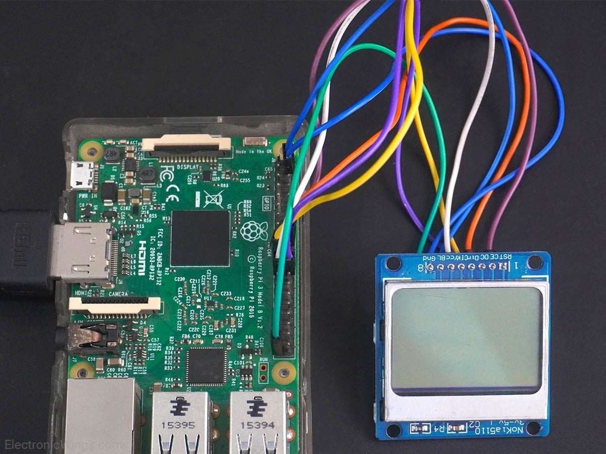 Nokia5110 Display Interfacing with Raspberry Pi | Raspberry Pi