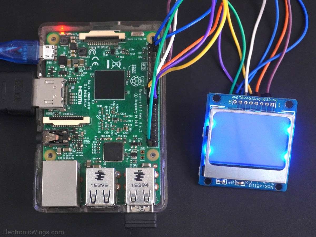 Nokia5110 Display Interfacing with Raspberry Pi | Raspberry Pi