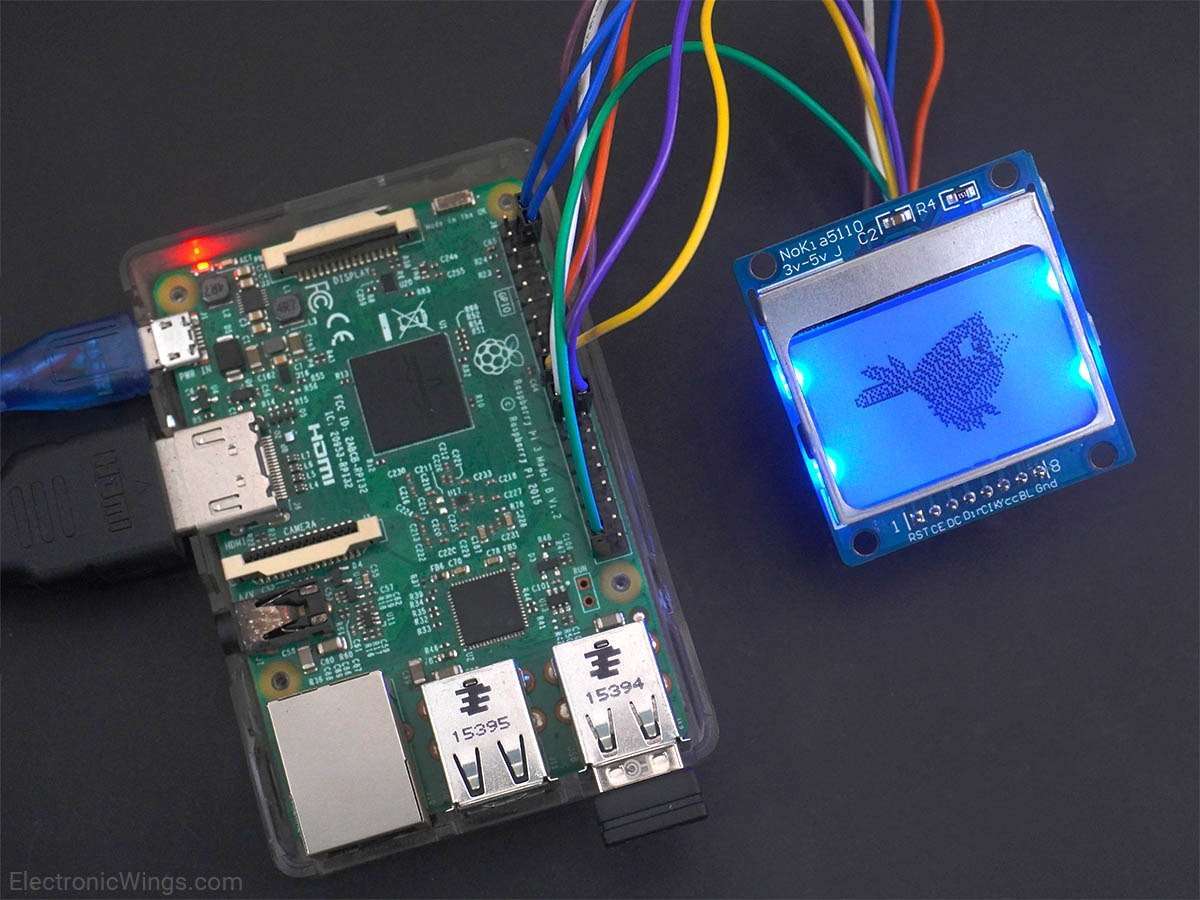 Nokia5110 Display Interfacing with Raspberry Pi | Raspberry Pi