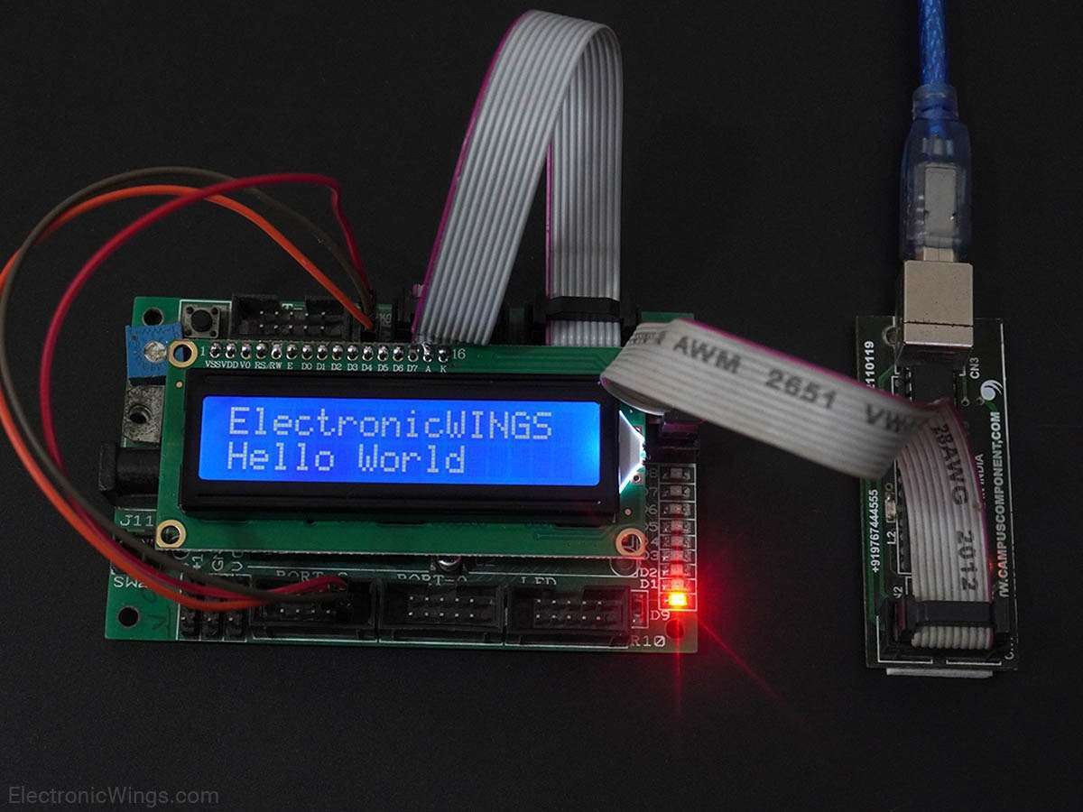 LCD16x2 Interfacing with AVR ATmega16/ATmega32 | AVR ATmega Contr..