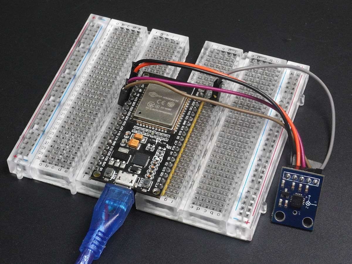 ADXL335 Accelerometer Interfacing with ESP32 | ESP32