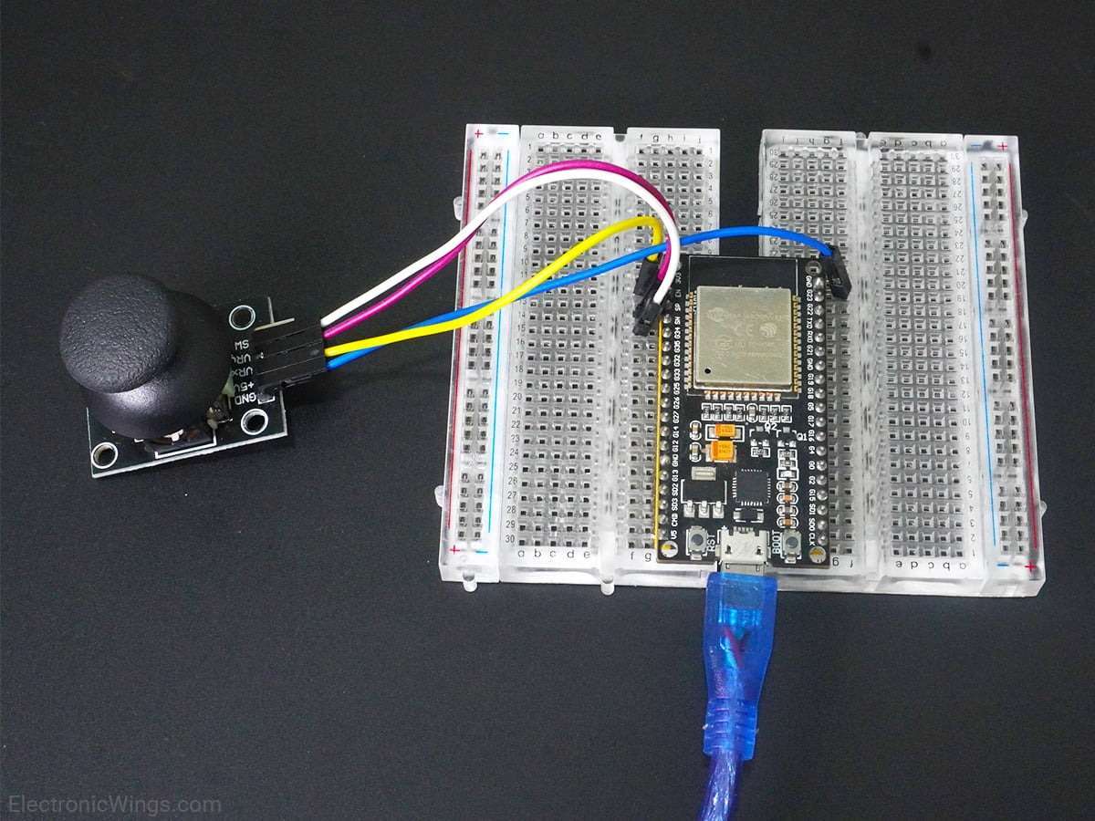 Analog Joystick Interfacing with ESP32 | ESP32