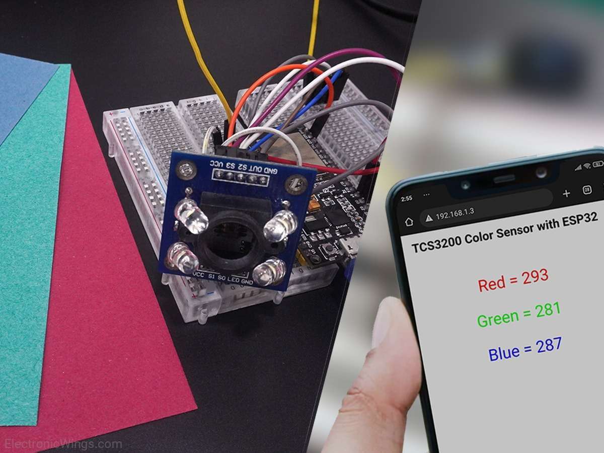 TCS3200 Color Sensor Interfacing with ESP32 | ESP32