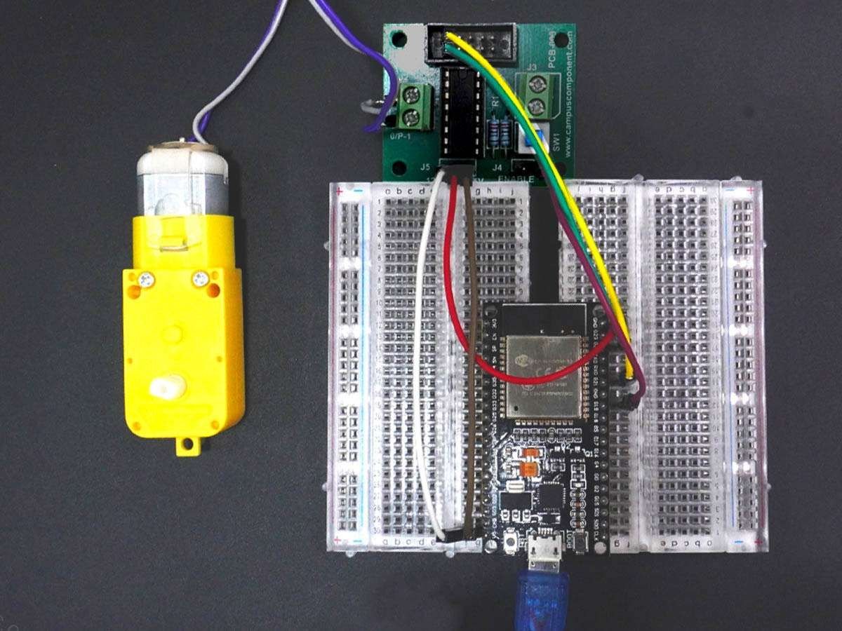 DC Motor Interfacing with ESP32 | ESP32