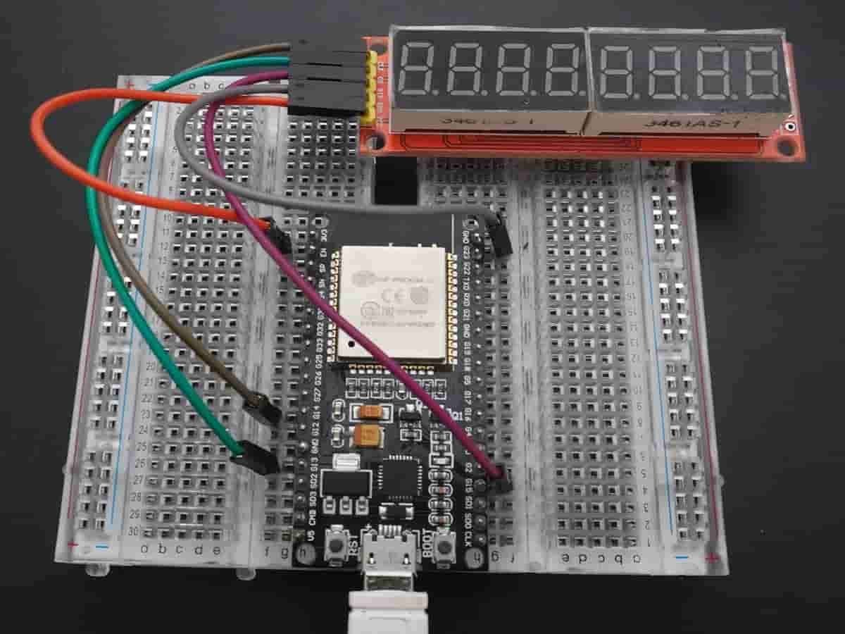 MAX7219 7-Segment Display Interfacing with ESP32 | ESP32