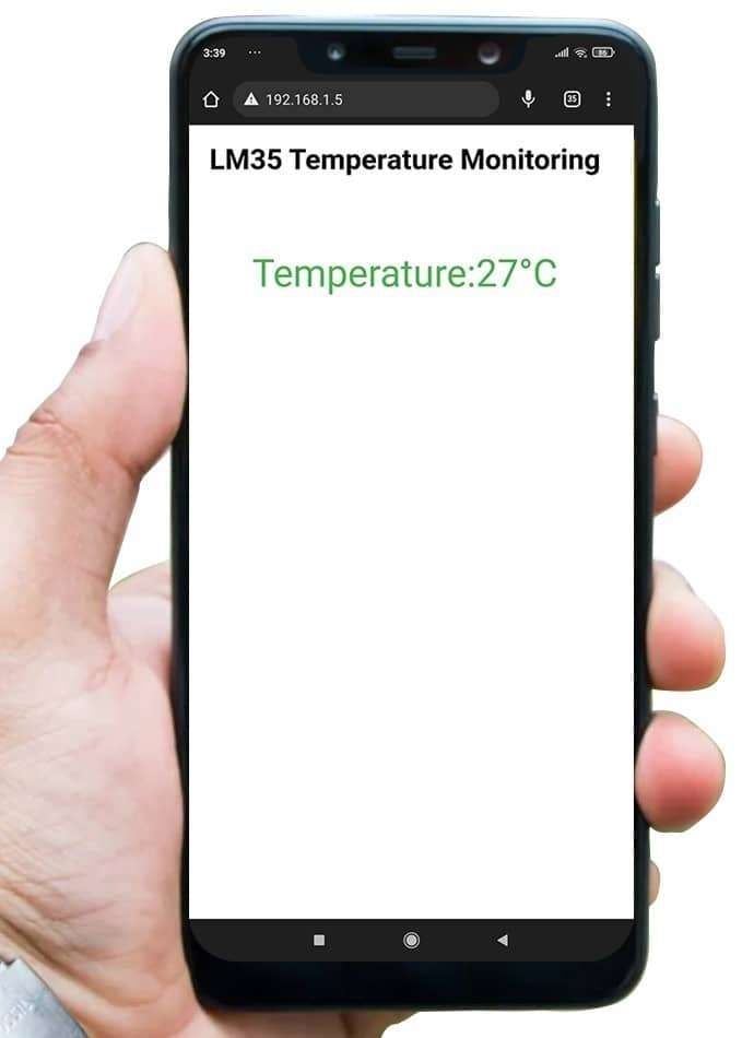 LM35 Sensor Interfacing with ESP32 | ESP32
