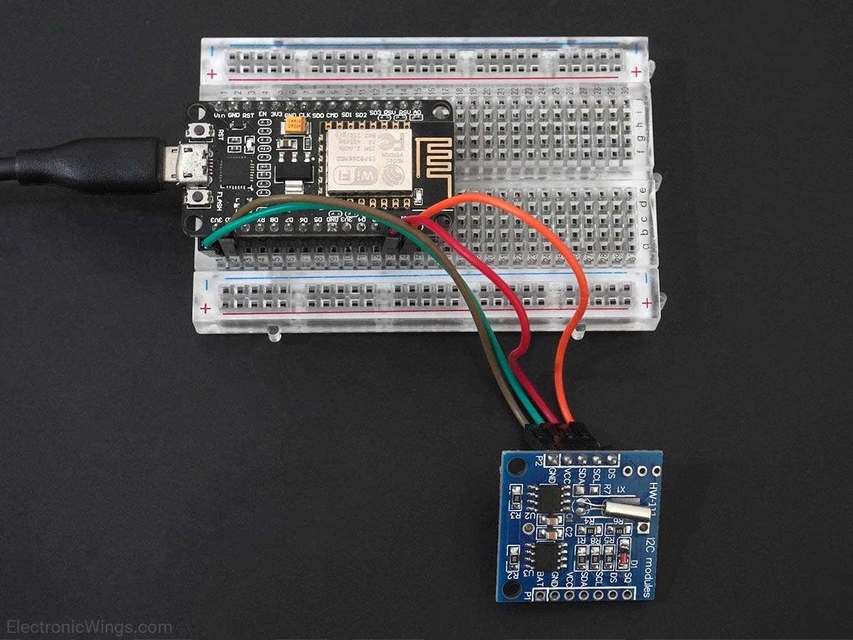 RTC DS1307 Interfacing with NodeMCU | NodeMCU