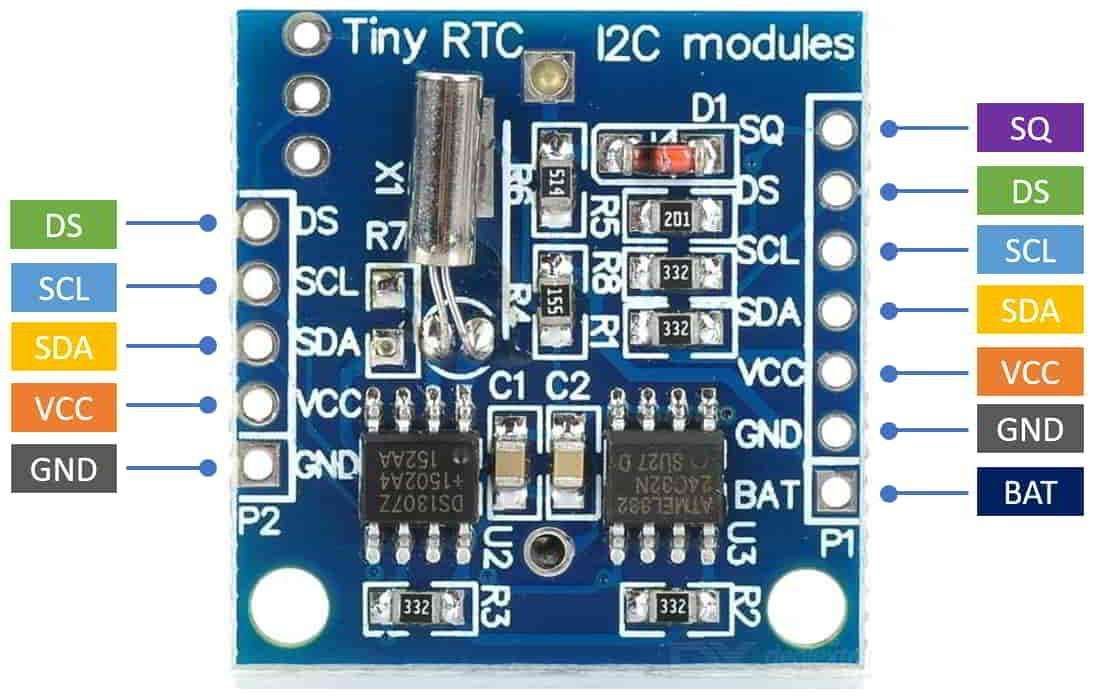 RTC DS1307 Interfacing with NodeMCU | NodeMCU