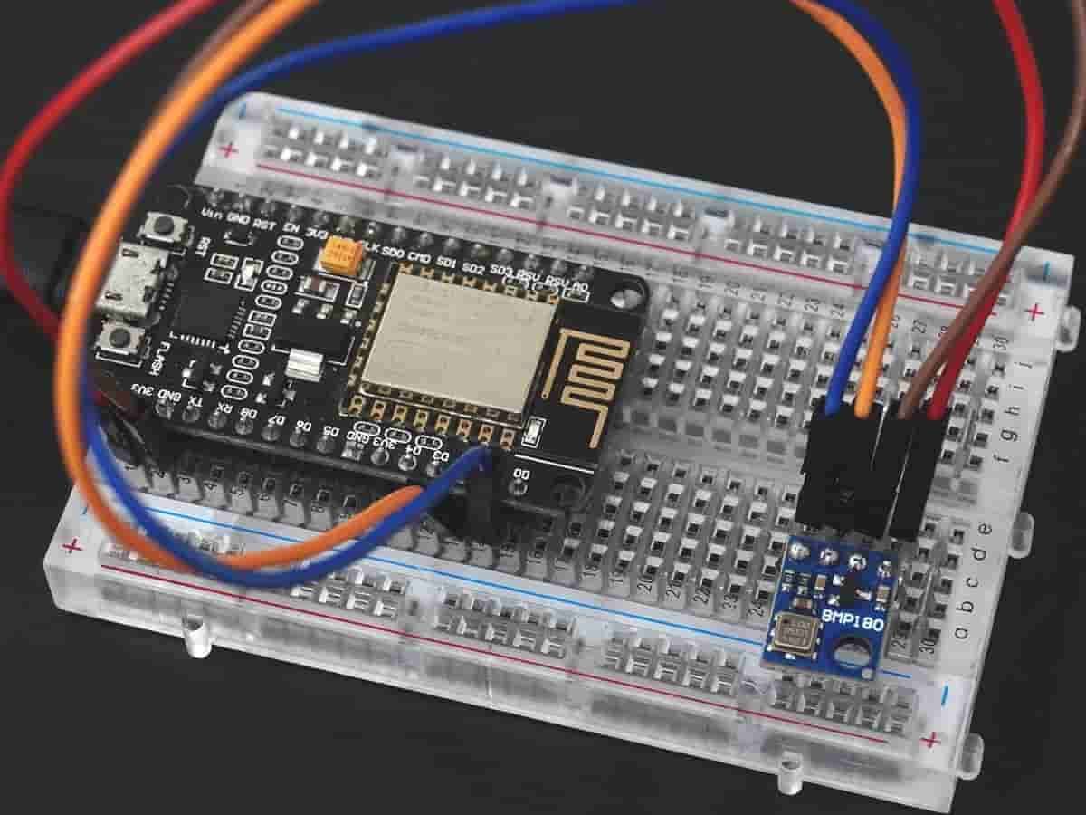 BMP180 Barometer Sensor Interfacing with NodeMCU