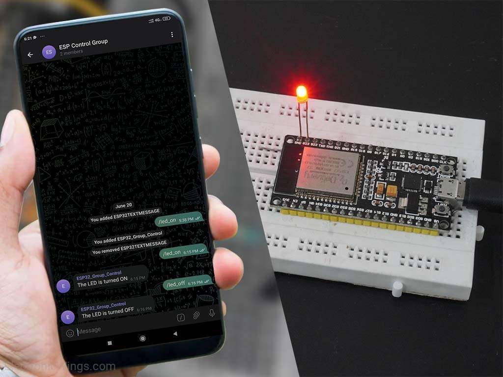 Control LED with Telegram Bot Using ESP8266/ESP32 – DIY Projects Lab