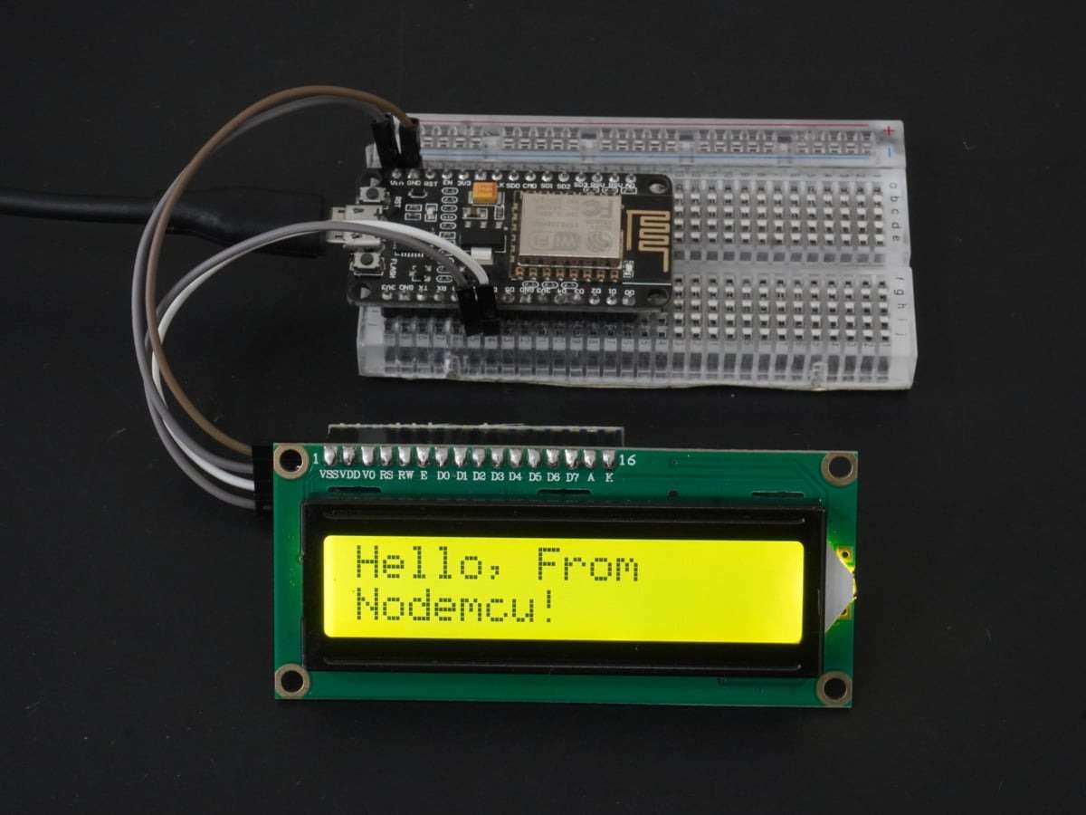 LCD16x2 (I2C Module) Interfacing with NodeMCU | NodeMCU