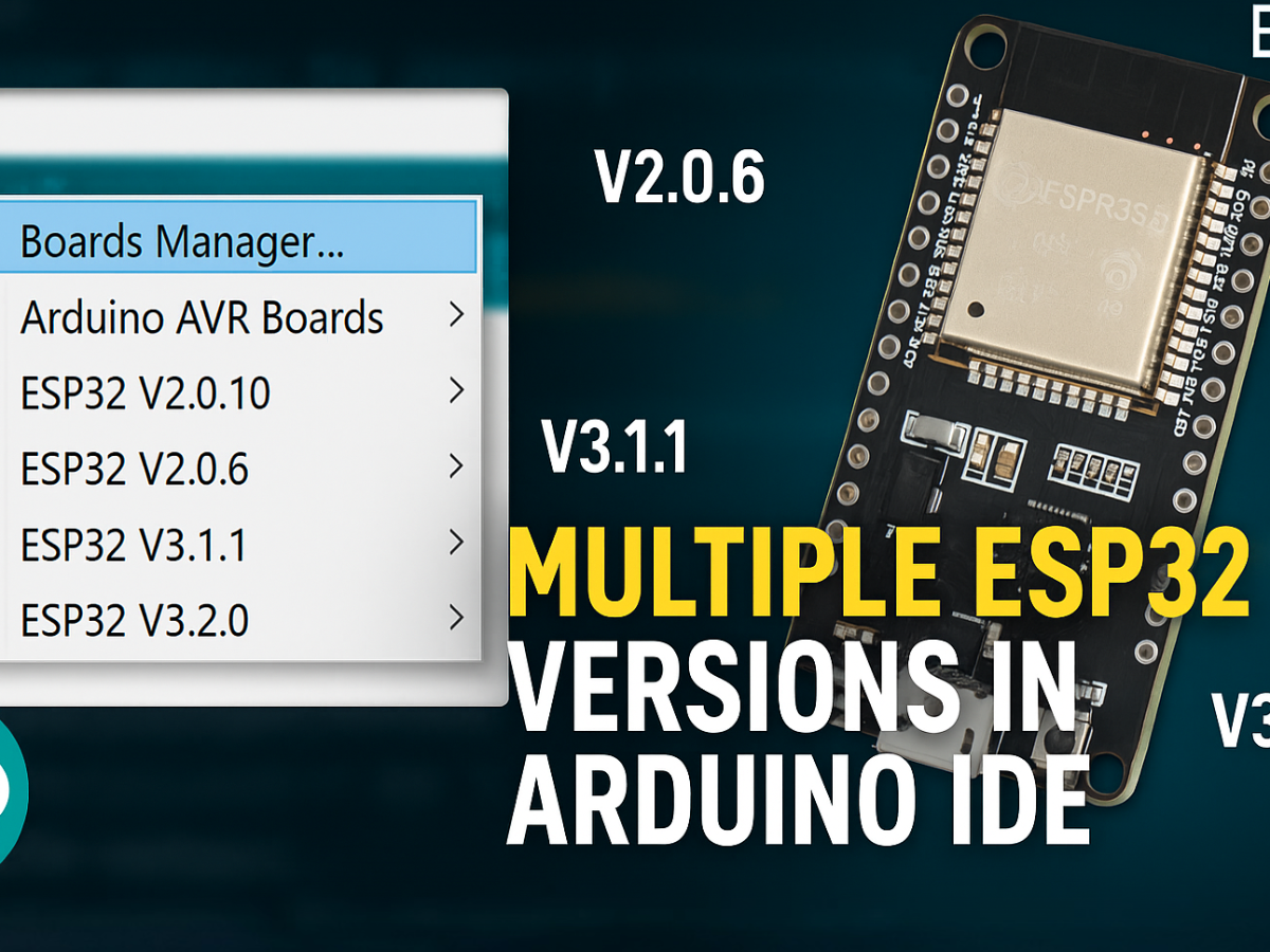 Installing Multiple Versions of the ESP32 Board Package in Arduino IDE