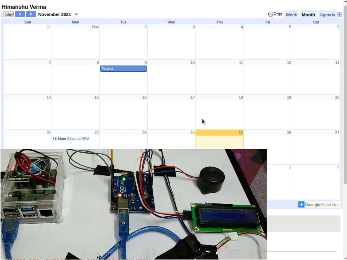 Multifunctional Smart Display with Attendance System | project