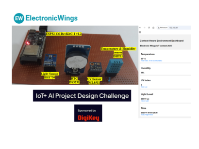 Context Aware Environmental Parameter Monitoring Node using ESP32-C6