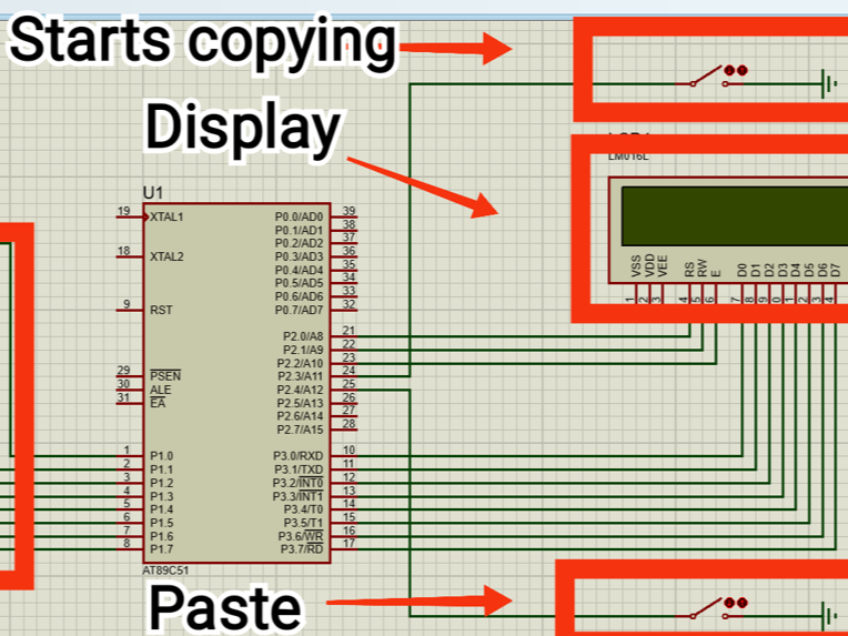 PRE COPY PASTE mechanism using 8051 | project