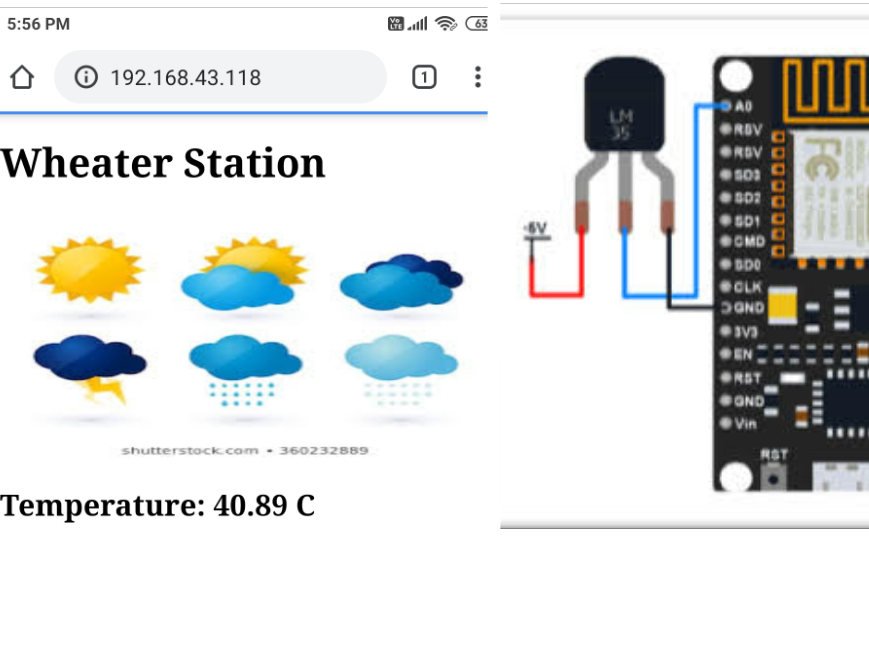 Temperature data on local WebServer using NodeMCU with SPIFFS