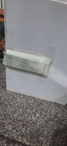 Description: this is how i use double sided tape and masking tape to attache the base on strip