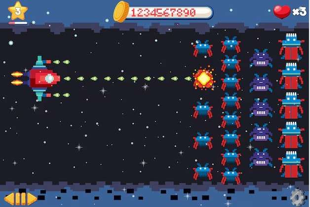 8-bit Space Shooter on ESP8266 and LED Matrix - DIY Arduino Gamin..