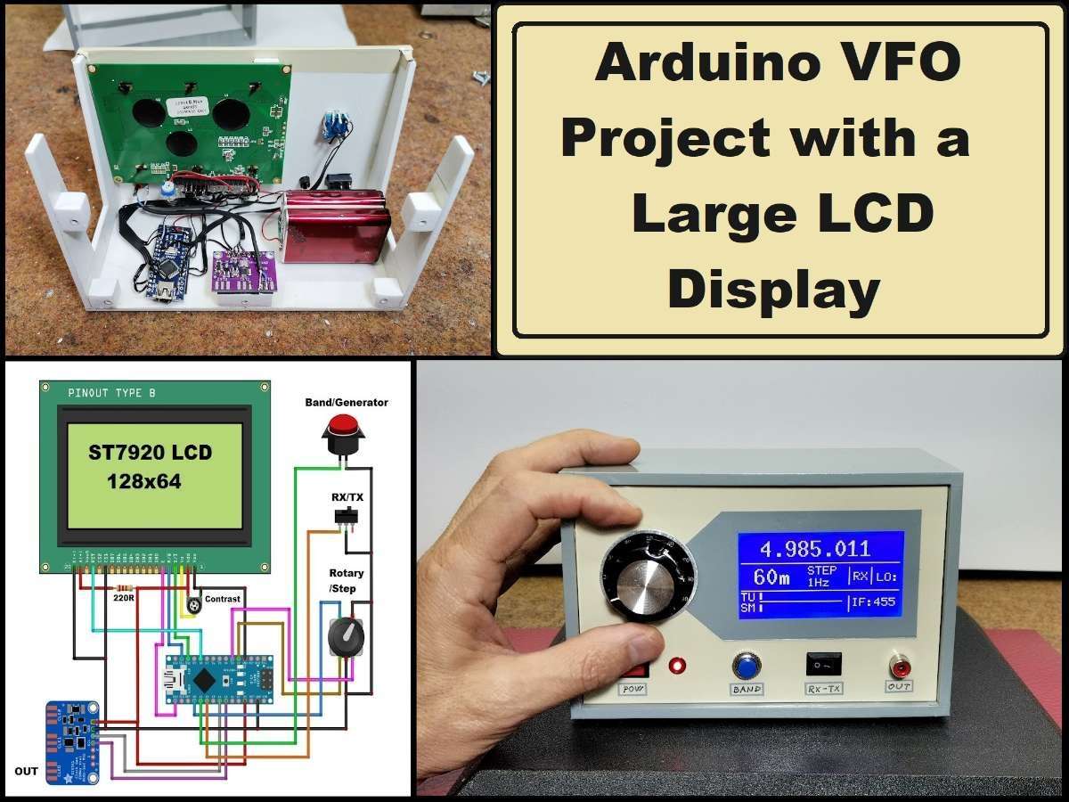 Arduino VFO Project with a Large LCD Display | project