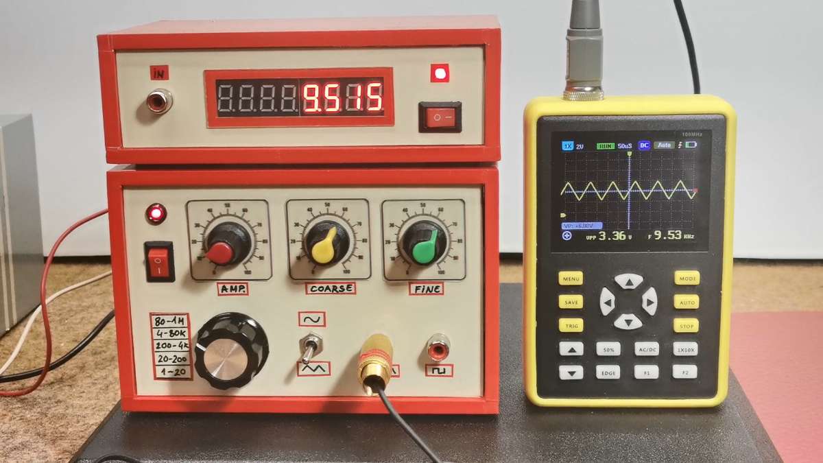 Build a Function Generator with Frequency Meter for Your Lab | pr..