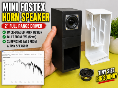 Building a Mini Fostex Horn Speaker with a 2-Inch Full-Range Driver