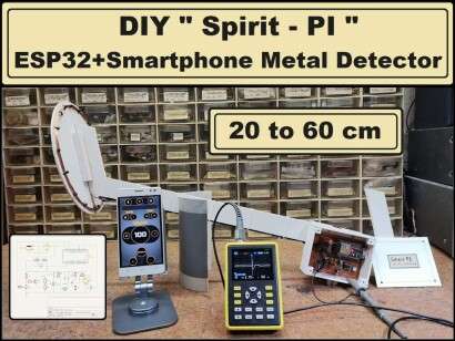 DIY -Spirit PI- ESP32 and Smartphone Sensitive Metal Detector