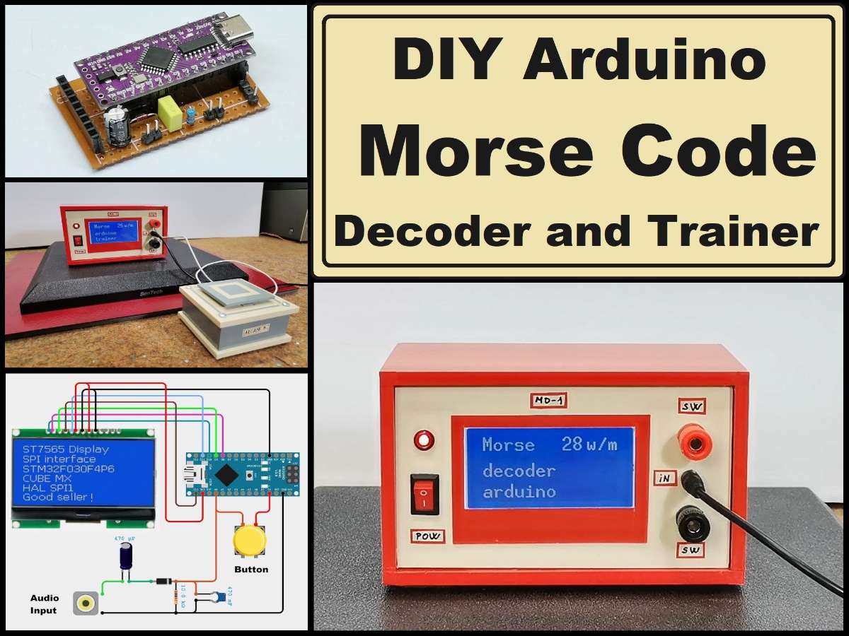 DIY Arduino Morse Code Decoder And Trainer Project
