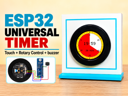 DIY ESP32 Universal Timer with Touchscreen and Rotary Encoder