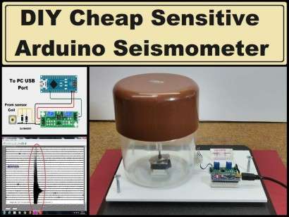 DIY extremly Sensitive and cheap Arduino Seismometer