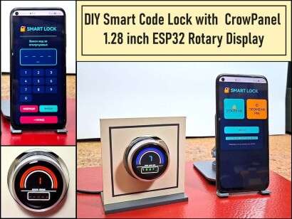 DIY Smart Code Lock with  CrowPanel  ESP32 Rotary Display