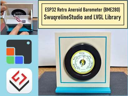 ESP32 Aneroid Barometer using Squareline Studio and LVGL on CrowPanel Round display