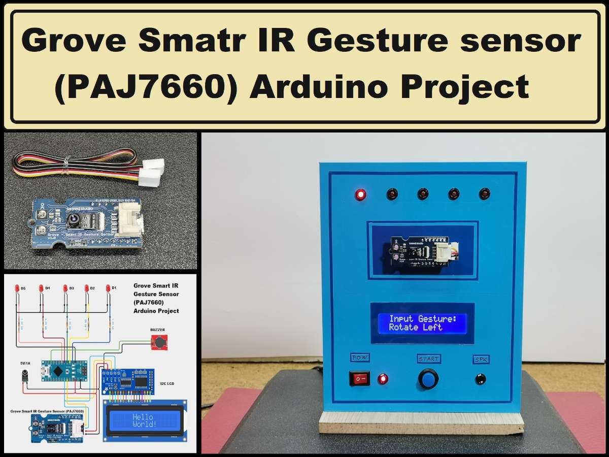 Grove Smart IR Gesture Sensor (PAJ7660) Arduino Project | project