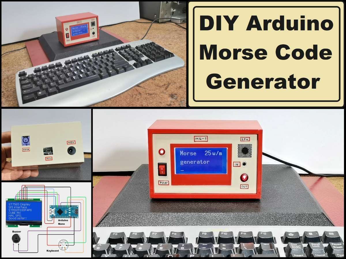 How to make Arduino Morse Code Generator | project